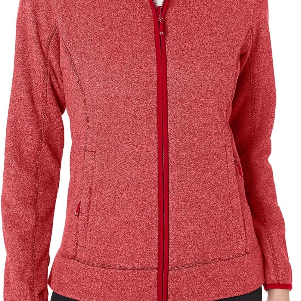Cutter & Buck Women's Cb Weathertec Cedar Park Full-Zip Cardinal Red Color SMALL